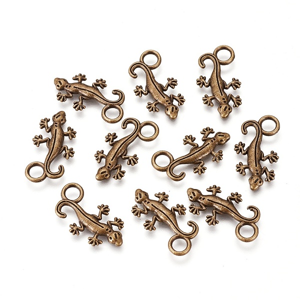 PandaHall Tibetan Style Alloy Pendants, Lead Free & Nickel Free & Cadmium Free, Wall Gecko, Antique Bronze, 22.5x12x2mm, Hole: 3.5mm Alloy...
PandaHall Tibetan Style Alloy Pendants, Lead Free & Nickel Free & Cadmium Free, Wall Gecko, Antique Bronze, 22.5x12x2mm, Hole: 3.5mm Alloy...