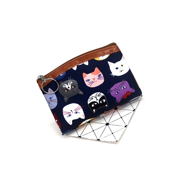 PandaHall Cat Pattern Cloth Clutch Bags, Change Purse with Zipper, for Women, Rectangle, Midnight Blue, 12x8cm Cloth Cat Shape
PandaHall Cat Pattern Cloth Clutch Bags, Change Purse with Zipper, for Women, Rectangle, Midnight Blue, 12x8cm Cloth Cat Shape