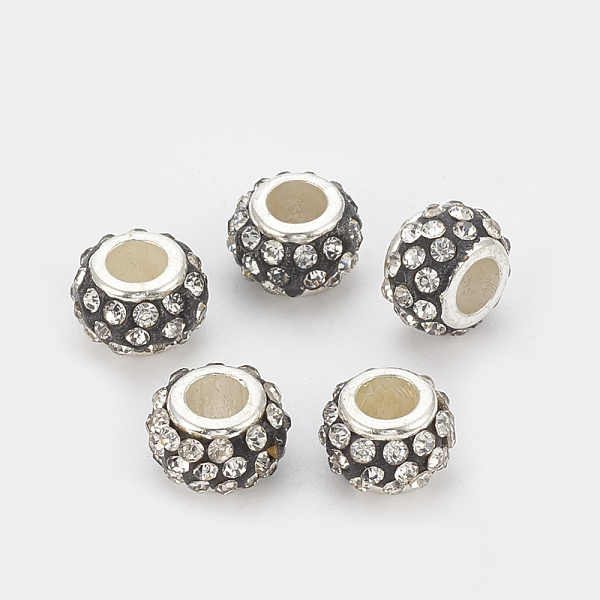 PandaHall Handmade CCB Plastic Polymer Clay Rhinestone European Beads, Large Hole Beads, Rondelle, Clear, 11x7.5mm, Hole: 5mm Plastic...
PandaHall Handmade CCB Plastic Polymer Clay Rhinestone European Beads, Large Hole Beads, Rondelle, Clear, 11x7.5mm, Hole: 5mm Plastic...