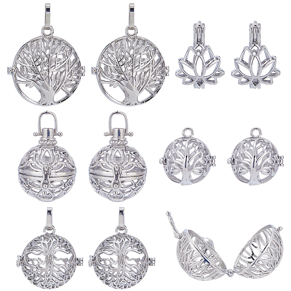 PandaHall SUNNYCLUE 10Pcs 5 Styles Filigree Brass Cage Pendants, For Chime Ball Pendant Necklaces Making, Mixed Shapes, Platinum, 17.5~37mm...
PandaHall SUNNYCLUE 10Pcs 5 Styles Filigree Brass Cage Pendants, For Chime Ball Pendant Necklaces Making, Mixed Shapes, Platinum, 17.5~37mm...