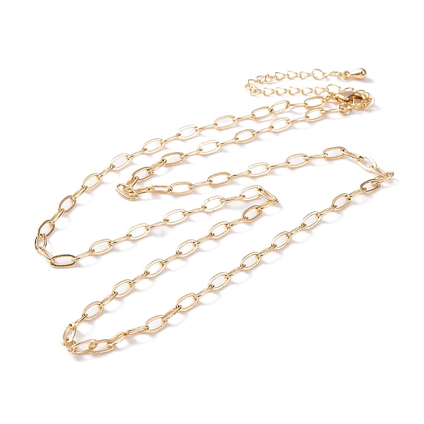 PandaHall Brass Cable Chain Necklaces, Real 18K Gold Plated, 21.65 inch(550mm) Brass Oval
PandaHall Brass Cable Chain Necklaces, Real 18K Gold Plated, 21.65 inch(550mm) Brass Oval