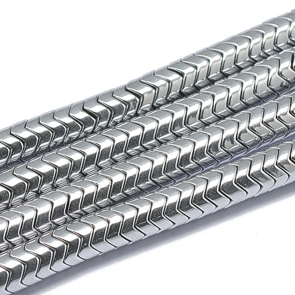PandaHall Electroplate Non-magnetic Synthetic Hematite Beads Strands, Twist, Platinum Plated, 6x3.5mm, Hole: 1.5mm, about 174pcs/strand...
PandaHall Electroplate Non-magnetic Synthetic Hematite Beads Strands, Twist, Platinum Plated, 6x3.5mm, Hole: 1.5mm, about 174pcs/strand...