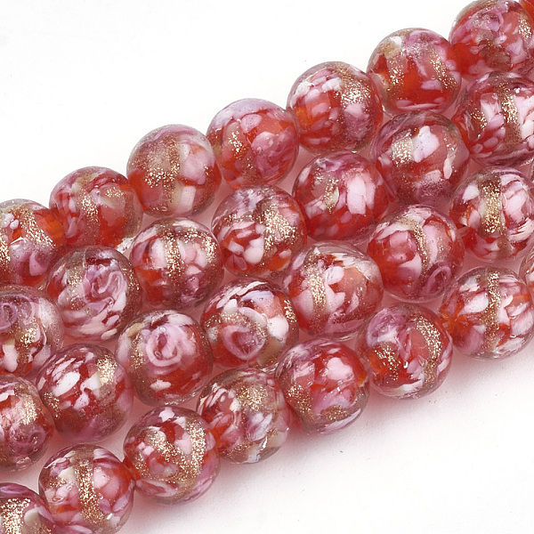 PandaHall Handmade Gold Sand Lampwork Beads, Inner Flower, Round, Red, 8~8.5x7~8mm, Hole: 1.5~2mm Lampwork Round Red
PandaHall Handmade Gold Sand Lampwork Beads, Inner Flower, Round, Red, 8~8.5x7~8mm, Hole: 1.5~2mm Lampwork Round Red