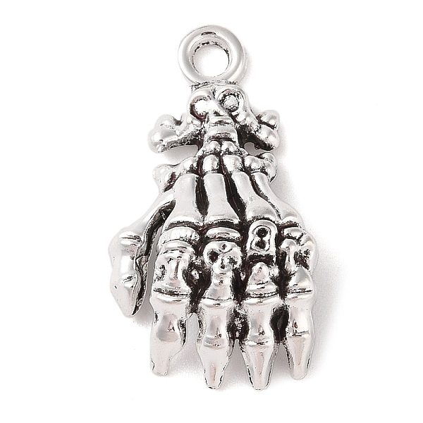 PandaHall Tibetan Style Alloy Pendants, Cadmium Free & Lead Free, Skull Hand , Antique Silver, 38x20x10mm, Hole: 3.5mm, about 310pcs/1000g...
PandaHall Tibetan Style Alloy Pendants, Cadmium Free & Lead Free, Skull Hand , Antique Silver, 38x20x10mm, Hole: 3.5mm, about 310pcs/1000g...