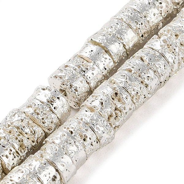 PandaHall Electroplated Natural Lava Rock Beads Strands, Disc, Heishi Beads, Silver Plated, 6.5x3mm, Hole: 1.4mm, about 137pcs/strand...
PandaHall Electroplated Natural Lava Rock Beads Strands, Disc, Heishi Beads, Silver Plated, 6.5x3mm, Hole: 1.4mm, about 137pcs/strand...