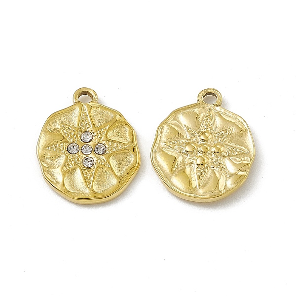 PandaHall Vacuum Plating 201 Stainless Steel Pendants, Crystal Rhinestone Flat Round with Star Pattern Charms, Real 18K Gold Plated..., Clear
PandaHall Vacuum Plating 201 Stainless Steel Pendants, Crystal Rhinestone Flat Round with Star Pattern Charms, Real 18K Gold Plated..., Clear