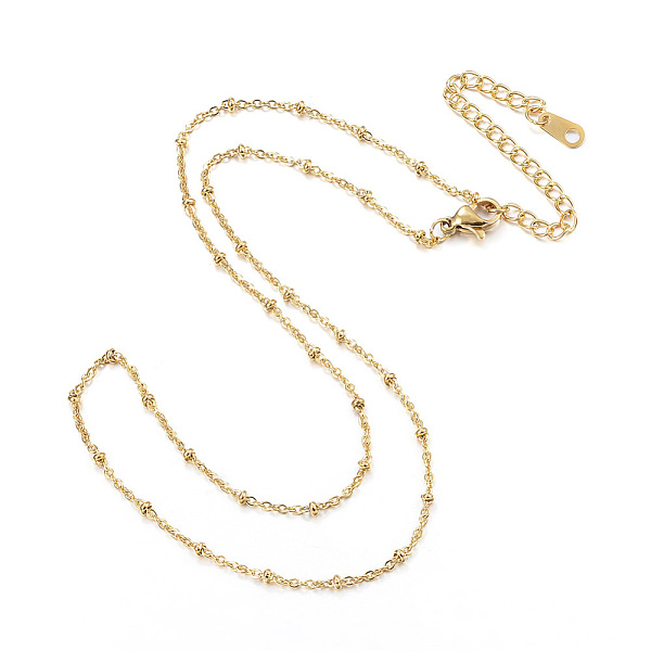 PandaHall Vacuum Plating 304 Stainless Steel Necklaces, Lead and Cadmium free, Cable Chain Necklaces, Golden, 16.14 inch(41cm) 304 Stainless...
PandaHall Vacuum Plating 304 Stainless Steel Necklaces, Lead and Cadmium free, Cable Chain Necklaces, Golden, 16.14 inch(41cm) 304 Stainless...
