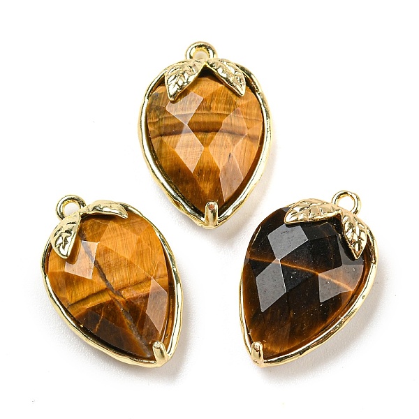 PandaHall Natural Tiger Eye Faceted Pendants, Rack Plating Brass Strawberry Charms, Golden, 18x11x5~5.5mm, Hole: 1.2mm Tiger Eye Strawberry
PandaHall Natural Tiger Eye Faceted Pendants, Rack Plating Brass Strawberry Charms, Golden, 18x11x5~5.5mm, Hole: 1.2mm Tiger Eye Strawberry