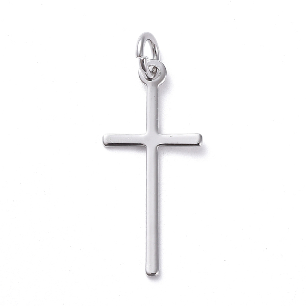 PandaHall Brass Pendants, Long-Lasting Plated, Cross, Real Platinum Plated, 23x10.5x0.6mm, Hole: 3.2mm Brass Cross
PandaHall Brass Pendants, Long-Lasting Plated, Cross, Real Platinum Plated, 23x10.5x0.6mm, Hole: 3.2mm Brass Cross