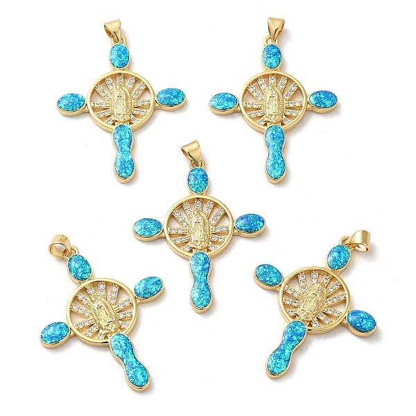 PandaHall Rack Plating Brass Micro Pave Cubic Zirconia with Synthetic Opal Pendants, with Jump Ring, Lead Free & Cadmium Free, Long-Lasting..., Clear
PandaHall Rack Plating Brass Micro Pave Cubic Zirconia with Synthetic Opal Pendants, with Jump Ring, Lead Free & Cadmium Free, Long-Lasting..., Clear
