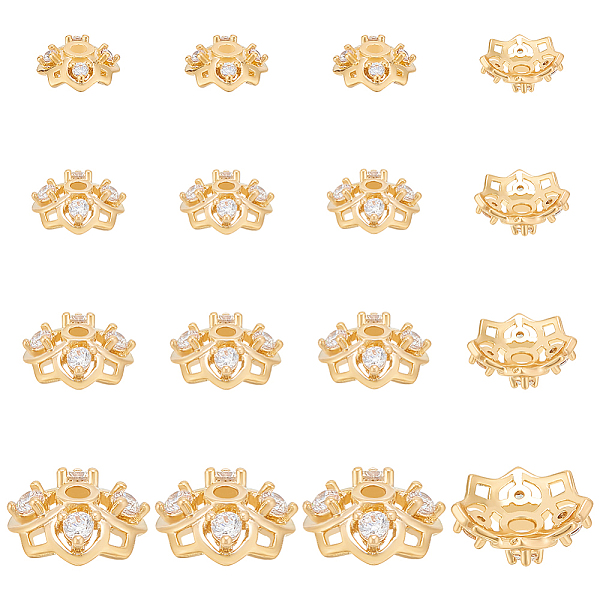 PandaHall BENECREAT 16Pcs Real Gold Plated Brass Bead Caps 4 Style Floral Bead Caps Cubic Zirconia Bead Caps Filigree Flower Cup Spacer...
PandaHall BENECREAT 16Pcs Real Gold Plated Brass Bead Caps 4 Style Floral Bead Caps Cubic Zirconia Bead Caps Filigree Flower Cup Spacer...