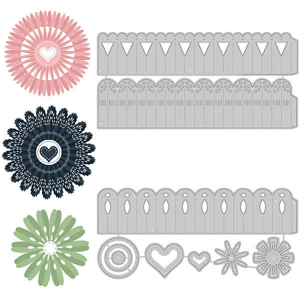 PandaHall BENECREAT 2 Styles 3D Folded Flowers Carbon Steel Cutting Dies, Love Pattern Embossing Stencil Template for Making Photo...
PandaHall BENECREAT 2 Styles 3D Folded Flowers Carbon Steel Cutting Dies, Love Pattern Embossing Stencil Template for Making Photo...