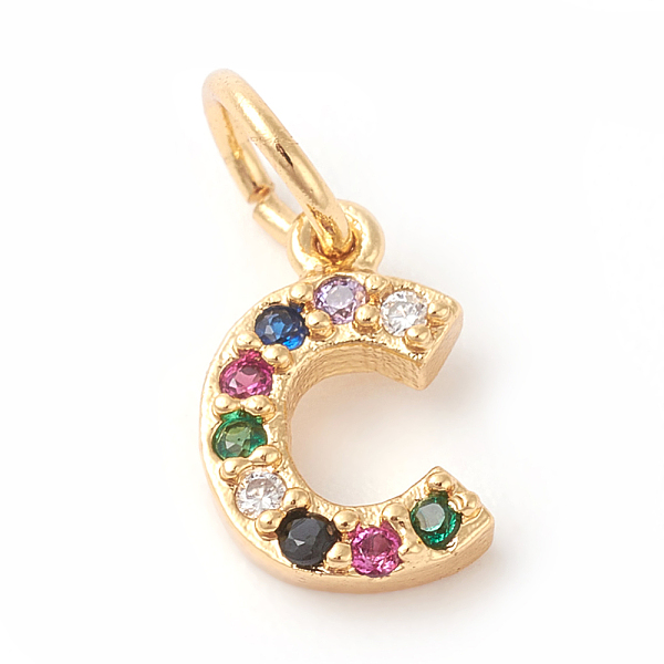 PandaHall Brass Micro Pave Colorful Cubic Zirconia Charms, Golden, Letter.C, 9x6x2mm, Hole: 3mm Brass+Cubic Zirconia Letter C
PandaHall Brass Micro Pave Colorful Cubic Zirconia Charms, Golden, Letter.C, 9x6x2mm, Hole: 3mm Brass+Cubic Zirconia Letter C