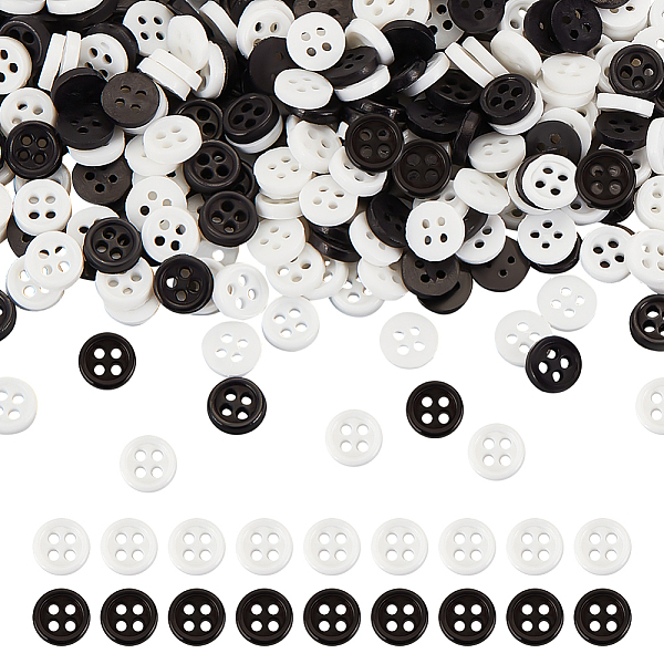 PandaHall Fingerinspire 500Pcs 2 Colors Nylon Buttons, 4-Hole, for Doll Clothing Accessories, Flat Round, Mixed Color, 6x1.5mm, Hole: 0.9mm..., Multicolor
PandaHall Fingerinspire 500Pcs 2 Colors Nylon Buttons, 4-Hole, for Doll Clothing Accessories, Flat Round, Mixed Color, 6x1.5mm, Hole: 0.9mm..., Multicolor