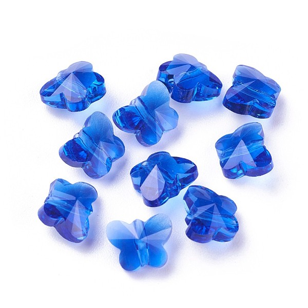 PandaHall Transparent Glass Beads, Faceted, Butterfly, Blue, 6.5x8x5.5mm, Hole: 1mm Glass Butterfly Blue
PandaHall Transparent Glass Beads, Faceted, Butterfly, Blue, 6.5x8x5.5mm, Hole: 1mm Glass Butterfly Blue