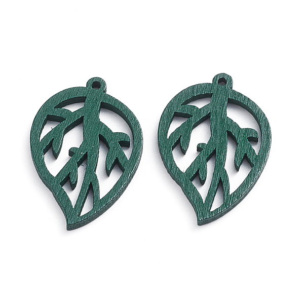 PandaHall Wooden Pendants, Filigree Joiner Findings, Laser Cut, Dyed, Leaf, Green, 34x22.5x2.5mm, Hole: 1.5mm Wood Leaf Green
PandaHall Wooden Pendants, Filigree Joiner Findings, Laser Cut, Dyed, Leaf, Green, 34x22.5x2.5mm, Hole: 1.5mm Wood Leaf Green