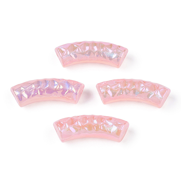 PandaHall Acrylic Tube Beads, Curved Tube, AB Color Plated, Faceted, Pink, 32x12x9.5mm, Hole: 2mm Acrylic Tube Pink
PandaHall Acrylic Tube Beads, Curved Tube, AB Color Plated, Faceted, Pink, 32x12x9.5mm, Hole: 2mm Acrylic Tube Pink