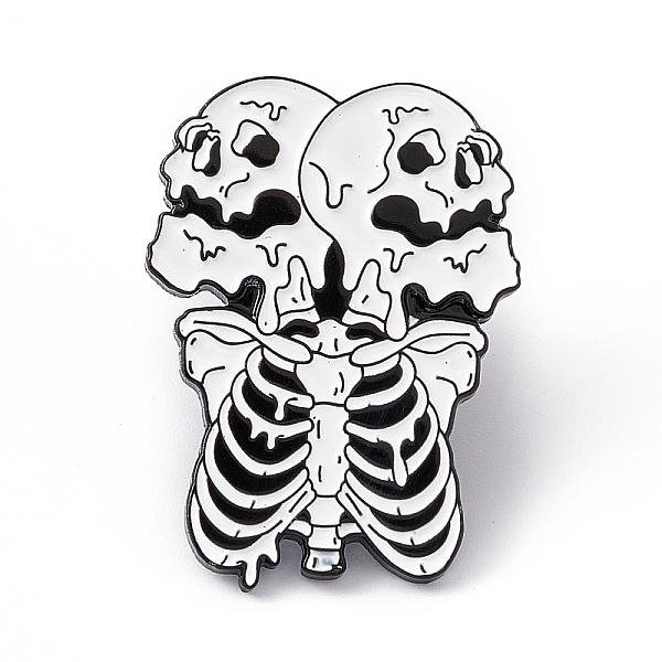 PandaHall White Halloween Enamel Pin, Electrophoresis Black Alloy Brooch for Backpack Clothes, Skull Pattern, 30x21.5x2mm, Pin: 1.2mm...
PandaHall White Halloween Enamel Pin, Electrophoresis Black Alloy Brooch for Backpack Clothes, Skull Pattern, 30x21.5x2mm, Pin: 1.2mm...