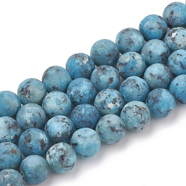 PandaHall Natural Sesame Jasper/Kiwi Jasper Beads Strands, Frosted, Dyed & Heated, Round, Deep Sky Blue, 6mm, Hole: 1mm, about 63pcs/strand...
PandaHall Natural Sesame Jasper/Kiwi Jasper Beads Strands, Frosted, Dyed & Heated, Round, Deep Sky Blue, 6mm, Hole: 1mm, about 63pcs/strand...