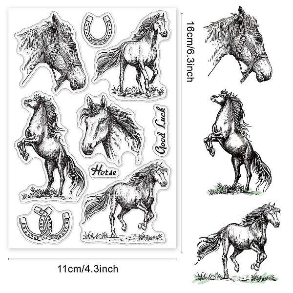 PandaHall CRASPIRE Horses Clear Stamps Horses U-Shaped Hooves Transparent Silicone Stamp Rubber Stamp for Scrapbooking Birthday Photo Album...
PandaHall CRASPIRE Horses Clear Stamps Horses U-Shaped Hooves Transparent Silicone Stamp Rubber Stamp for Scrapbooking Birthday Photo Album...