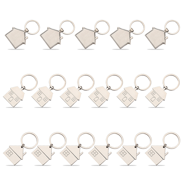 PandaHall CHGCRAFT 17Pcs 3Styles House Shaped Pendant Keychains Zinc Alloy Keychain with Iron Key Ring, Platinum Alloy Others
PandaHall CHGCRAFT 17Pcs 3Styles House Shaped Pendant Keychains Zinc Alloy Keychain with Iron Key Ring, Platinum Alloy Others