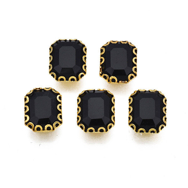PandaHall Sew on Rhinestone, Opaque Glass Rhinestones, with Iron Prong Settings, Faceted, Rectangle, Black, 10.5x8.5x5mm, Hole: 0.9mm Glass...
PandaHall Sew on Rhinestone, Opaque Glass Rhinestones, with Iron Prong Settings, Faceted, Rectangle, Black, 10.5x8.5x5mm, Hole: 0.9mm Glass...