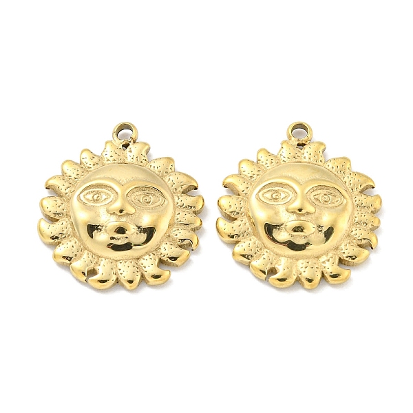 PandaHall Vacuum Plating 304 Stainless Steel Pendants, Sun with Human Face Charms, Real 18K Gold Plated, 17x15x3.5mm, Hole: 1.4mm 304...
PandaHall Vacuum Plating 304 Stainless Steel Pendants, Sun with Human Face Charms, Real 18K Gold Plated, 17x15x3.5mm, Hole: 1.4mm 304...