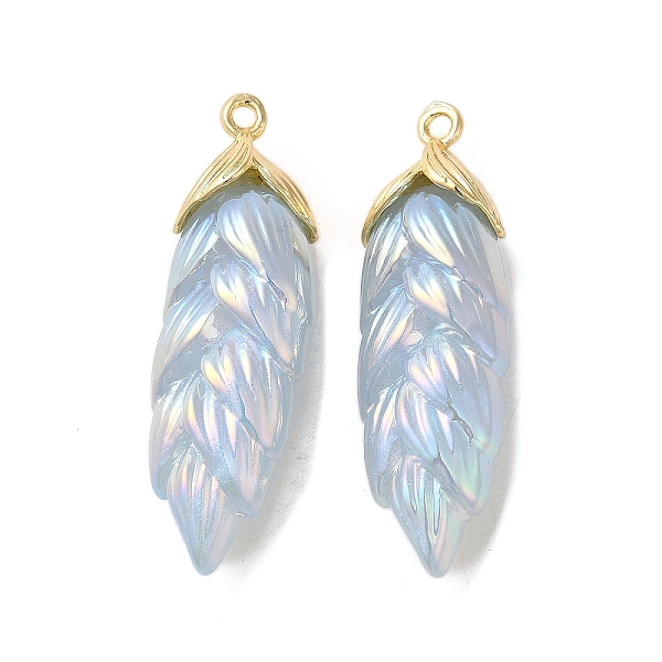 PandaHall Rainbow Iridescent Plating Resin Pendants, Glitter Leaf Charms with Golden Plated Alloy Findings, Light Steel Blue, 35x11x8mm...
PandaHall Rainbow Iridescent Plating Resin Pendants, Glitter Leaf Charms with Golden Plated Alloy Findings, Light Steel Blue, 35x11x8mm...