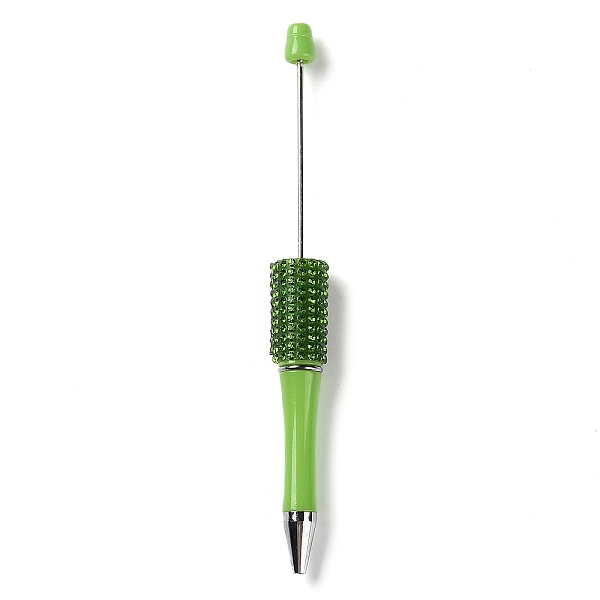 PandaHall Plastic & Iron Beadable Pens, Ball-Point Pen, with Rhinestone, for DIY Personalized Pen with Jewelry Bead, Lawn Green, 145x14.5mm...
PandaHall Plastic & Iron Beadable Pens, Ball-Point Pen, with Rhinestone, for DIY Personalized Pen with Jewelry Bead, Lawn Green, 145x14.5mm...