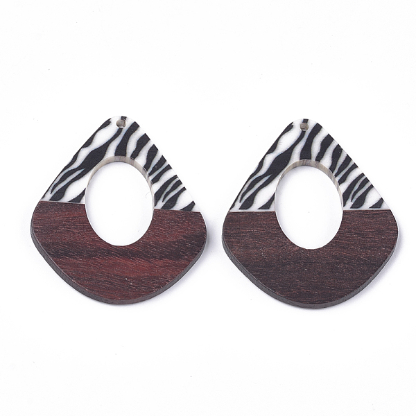 PandaHall Printed Resin & Wood Pendants, teardrop, Creamy White, 48.5x41x3~4mm, Hole: 2mm Resin+Wood Teardrop
PandaHall Printed Resin & Wood Pendants, teardrop, Creamy White, 48.5x41x3~4mm, Hole: 2mm Resin+Wood Teardrop