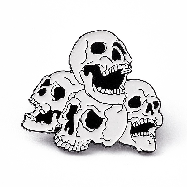 PandaHall White Halloween Enamel Pin, Electrophoresis Black Alloy Brooch for Backpack Clothes, Skull Pattern, 27x31x2mm, Pin: 1.2mm...
PandaHall White Halloween Enamel Pin, Electrophoresis Black Alloy Brooch for Backpack Clothes, Skull Pattern, 27x31x2mm, Pin: 1.2mm...