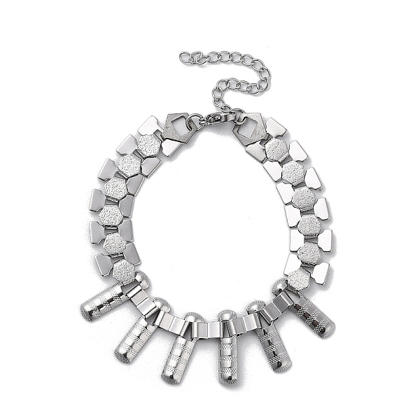 PandaHall 304 Stainless Steel Hexagon Link Chain Bracelets, Rectangle Charm Bracelets for Women Men, Stainless Steel Color, 7 inch(17.7cm)...
PandaHall 304 Stainless Steel Hexagon Link Chain Bracelets, Rectangle Charm Bracelets for Women Men, Stainless Steel Color, 7 inch(17.7cm)...