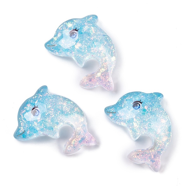 PandaHall Transparent Epoxy Resin Decoden Cabochons, Glitter Sea Animals, Dolphin, 24x18.5x7mm Epoxy Resin Dolphin
PandaHall Transparent Epoxy Resin Decoden Cabochons, Glitter Sea Animals, Dolphin, 24x18.5x7mm Epoxy Resin Dolphin