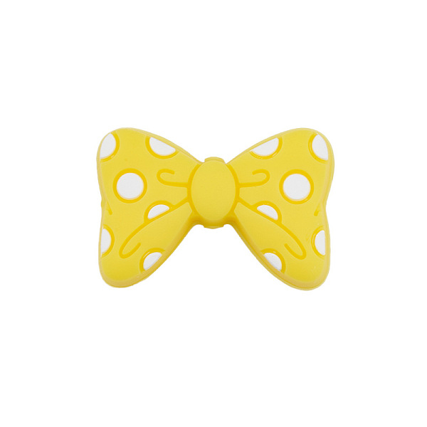 PandaHall Food Grade Eco-Friendly Silicone Focal Beads, Chewing Beads For Teethers, DIY Nursing Necklaces Making, Bowknot with Polka Dots..., Yellow
PandaHall Food Grade Eco-Friendly Silicone Focal Beads, Chewing Beads For Teethers, DIY Nursing Necklaces Making, Bowknot with Polka Dots..., Yellow