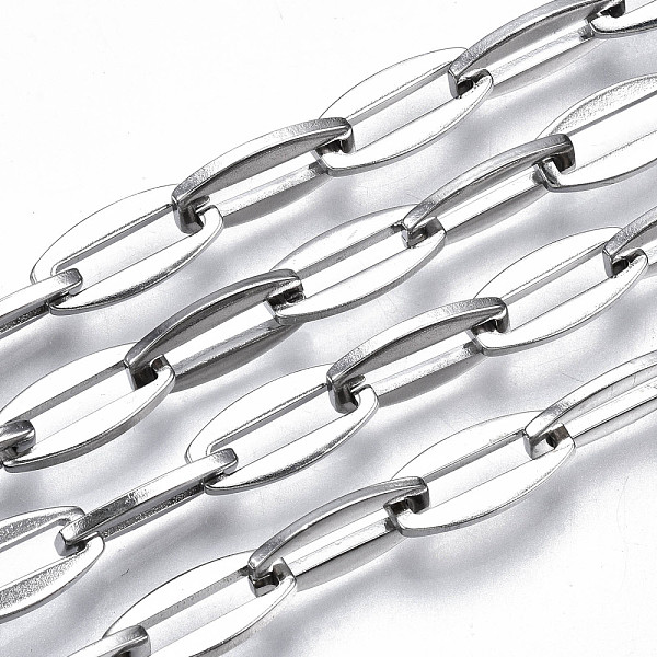 PandaHall 304 Stainless Steel Link Chains, with Spool, Unwelded, Nickel Free, Oval, Stainless Steel Color, 13.5x6.5x1.3mm, about 32.8 Feet...
PandaHall 304 Stainless Steel Link Chains, with Spool, Unwelded, Nickel Free, Oval, Stainless Steel Color, 13.5x6.5x1.3mm, about 32.8 Feet...