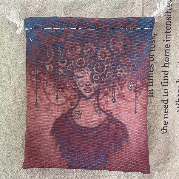 PandaHall Tarot Card Storage Bag, Cloth Tarot Drawstring Bags, Rectangle with Woman Pattern, Indian Red, 18x13cm Cloth Human
PandaHall Tarot Card Storage Bag, Cloth Tarot Drawstring Bags, Rectangle with Woman Pattern, Indian Red, 18x13cm Cloth Human
