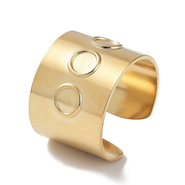 PandaHall 304 Stainless Steel Open Cuff Ring Components, Bezel Cup Ring Settings, Flat Round, Real 14K Gold Plated, Inner Diameter: 18mm...
PandaHall 304 Stainless Steel Open Cuff Ring Components, Bezel Cup Ring Settings, Flat Round, Real 14K Gold Plated, Inner Diameter: 18mm...
