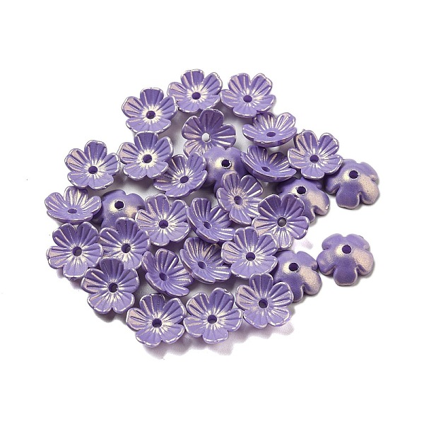 PandaHall Opaque Acrylic Beads Caps, 5 Petals Flower, Medium Purple, 10.5x11x4mm, Hole: 1.6mm, about 3846 pcs/500g Acrylic
PandaHall Opaque Acrylic Beads Caps, 5 Petals Flower, Medium Purple, 10.5x11x4mm, Hole: 1.6mm, about 3846 pcs/500g Acrylic
