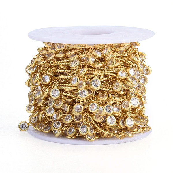 PandaHall Handmade Brass Bar Link Chains, with Clear Cubic Zirconia Charm and Spool, Soldered, Long-Lasting Plated, Flat Round, Real 18K...
PandaHall Handmade Brass Bar Link Chains, with Clear Cubic Zirconia Charm and Spool, Soldered, Long-Lasting Plated, Flat Round, Real 18K...