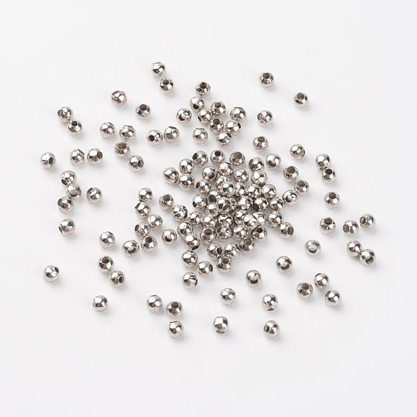 PandaHall Iron Spacer Beads, Round, Platinum, 3mm in diameter, 3mm thick, Hole: 1.2mm Iron Round
PandaHall Iron Spacer Beads, Round, Platinum, 3mm in diameter, 3mm thick, Hole: 1.2mm Iron Round