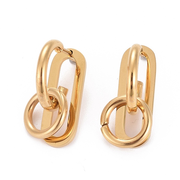 PandaHall 304 Stainless Steel Half Hoop Earrings, Stud Earrings, with Ear Nut, Oval & Ring, Golden, 24x12x24mm, Pin: 1mm 304 Stainless Steel...
PandaHall 304 Stainless Steel Half Hoop Earrings, Stud Earrings, with Ear Nut, Oval & Ring, Golden, 24x12x24mm, Pin: 1mm 304 Stainless Steel...