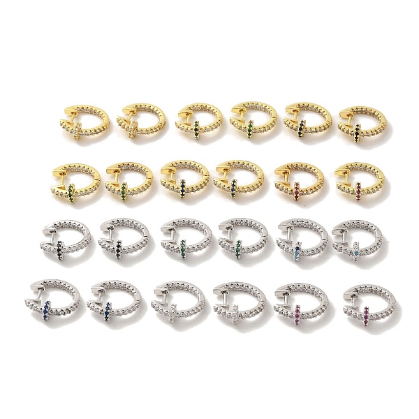 PandaHall Brass Stud Earrings, with Clear Cubic Zirconia, Cadmium Free & Lead Free, Mixed Color, 18x6mm Cubic Zirconia Multicolor
PandaHall Brass Stud Earrings, with Clear Cubic Zirconia, Cadmium Free & Lead Free, Mixed Color, 18x6mm Cubic Zirconia Multicolor