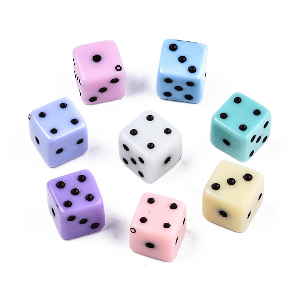 PandaHall Opaque Acrylic Beads, Dice, Mixed Color, 10x10x10mm, Hole: 1.5mm, about 470pcs/500g Acrylic Dice Multicolor
PandaHall Opaque Acrylic Beads, Dice, Mixed Color, 10x10x10mm, Hole: 1.5mm, about 470pcs/500g Acrylic Dice Multicolor