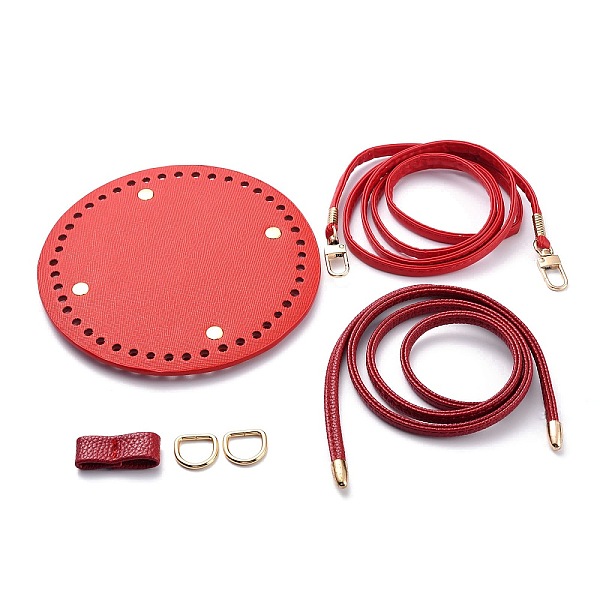 PandaHall (Defective Closeout Sale: Metal Parts are Oxidized), DIY PU Leather Knitting Crochet Bags, with Bottom, Drawstring and Shoulder..., Red
PandaHall (Defective Closeout Sale: Metal Parts are Oxidized), DIY PU Leather Knitting Crochet Bags, with Bottom, Drawstring and Shoulder..., Red