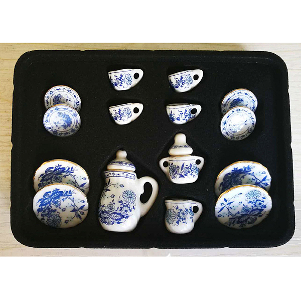 PandaHall Mini Ceramic Tea Sets, including Teacup, Saucer, Teapot, Cream Pitcher, Sugar Bowl, Miniature Ornaments, Micro Landscape Garden...
PandaHall Mini Ceramic Tea Sets, including Teacup, Saucer, Teapot, Cream Pitcher, Sugar Bowl, Miniature Ornaments, Micro Landscape Garden...