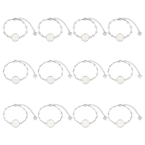 PandaHall Unicraftale 12Pcs 3 Style 304 Stainless Steel Bracelet Making, with Lobster Claw Clasps, Link Chains and Flat Round Cabochon...
PandaHall Unicraftale 12Pcs 3 Style 304 Stainless Steel Bracelet Making, with Lobster Claw Clasps, Link Chains and Flat Round Cabochon...