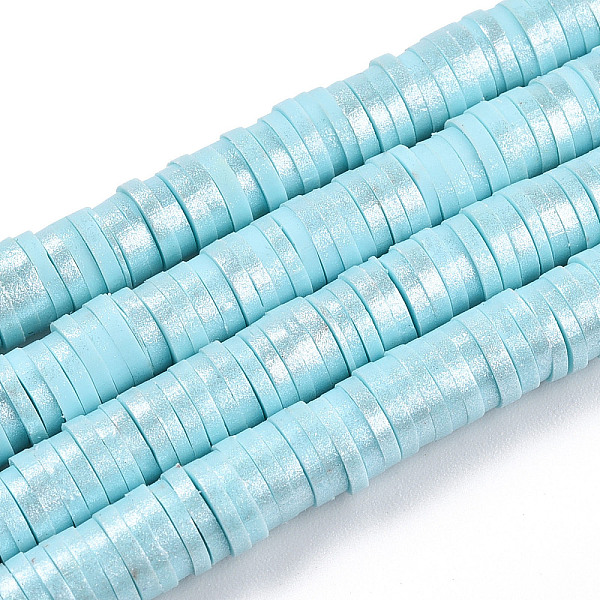 PandaHall Handmade Polymer Clay Beads Strands, Pearlized, Disc/Flat Round, Heishi Beads, Light Sky Blue, 6mm, Hole: 1.5mm, 15.75''(40cm)...
PandaHall Handmade Polymer Clay Beads Strands, Pearlized, Disc/Flat Round, Heishi Beads, Light Sky Blue, 6mm, Hole: 1.5mm, 15.75''(40cm)...