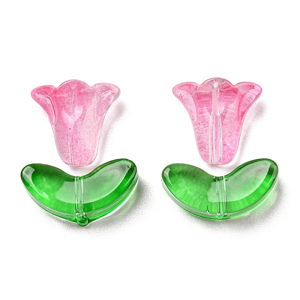 PandaHall Glass Beads, Morning Glory Flower & Leaf, Hot Pink, 10x10.5x5.5mm, Hole: 1mm, 6.5x14x4.5mm, Hole: 1mm, 20pcs/bag Glass Flower
PandaHall Glass Beads, Morning Glory Flower & Leaf, Hot Pink, 10x10.5x5.5mm, Hole: 1mm, 6.5x14x4.5mm, Hole: 1mm, 20pcs/bag Glass Flower