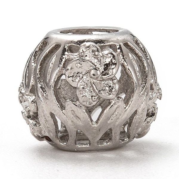 PandaHall 304 Stainless Steel European Beads, Large Hole Beads, Hollow, Rondelle with Flower, Stainless Steel Color, 1/2x3/8 inch(13.5x11mm)...
PandaHall 304 Stainless Steel European Beads, Large Hole Beads, Hollow, Rondelle with Flower, Stainless Steel Color, 1/2x3/8 inch(13.5x11mm)...