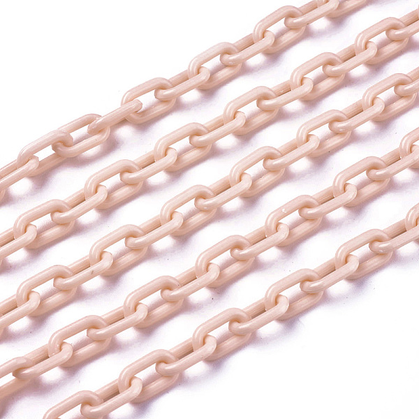 PandaHall ABS Plastic Cable Chains, Oval, Misty Rose, 13.5~14x8x2mm, 14.9 inch~15.35 inch(38~39cm)/strand Plastic Red
PandaHall ABS Plastic Cable Chains, Oval, Misty Rose, 13.5~14x8x2mm, 14.9 inch~15.35 inch(38~39cm)/strand Plastic Red